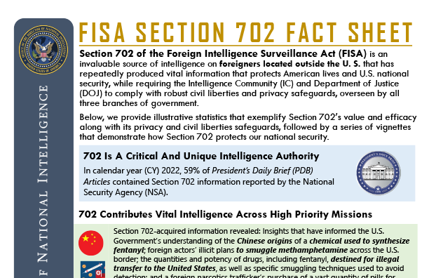 INTEL - Foreign Intelligence Surveillance Act