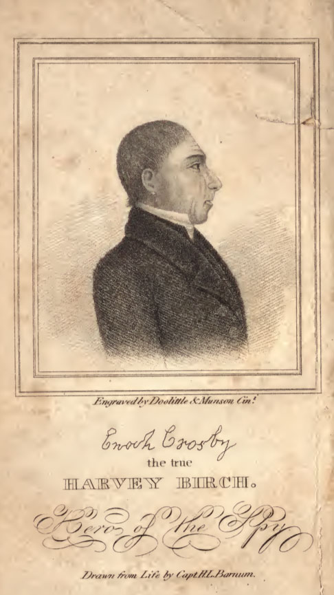 A sketch of Enoch Crosby published in 1831