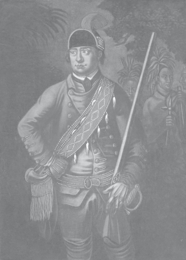Robert Rogers, during the French and Indian War in color